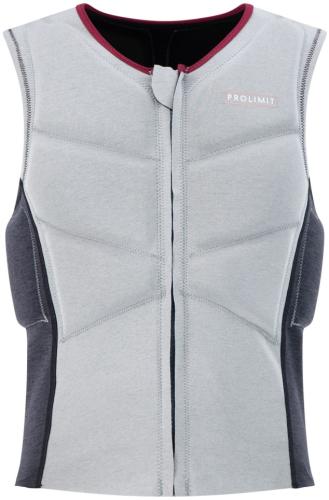 Prolimit Oxygen Vest Half Padded FZ W - Grey/Black/Wine