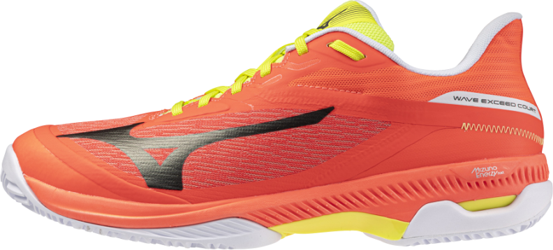 Preview: Mizuno Sport WAVE EXCEED COURT PADEL Padel - lava orange/black oyster/yello