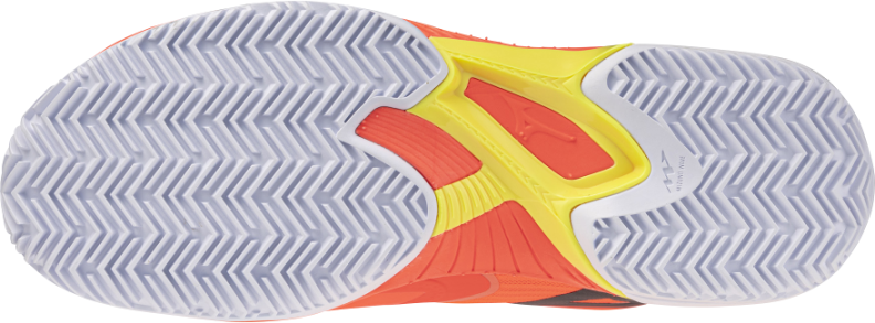 Preview: Mizuno Sport WAVE EXCEED COURT PADEL Padel - lava orange/black oyster/yello