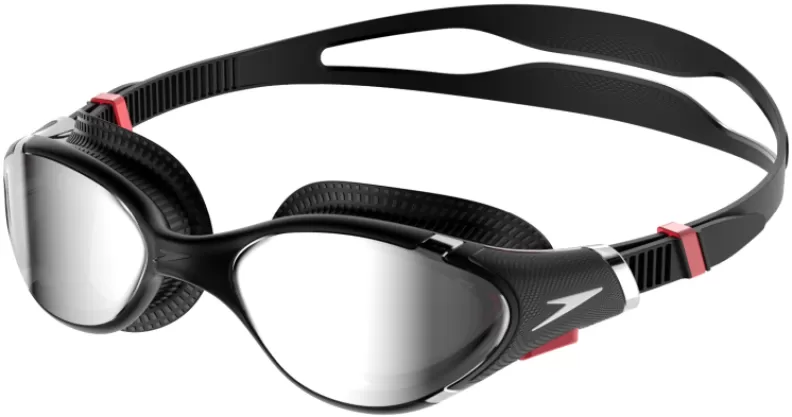 Speedo Biofuse 2.0 Mirror Goggles Adults - Black/Red/Chrome