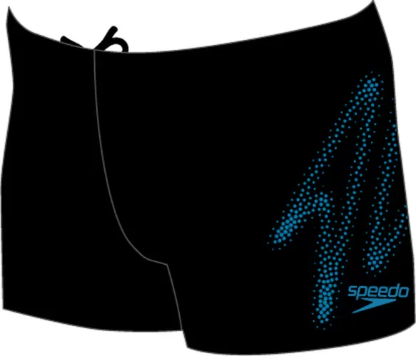 Speedo Hyper Boom Placement Aquashor Swimwear Male Adult - Black/Bolt
