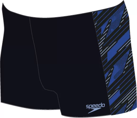 Speedo Hyperboom Panel Aquashort Swimwear Male Adult - Black / Curious
