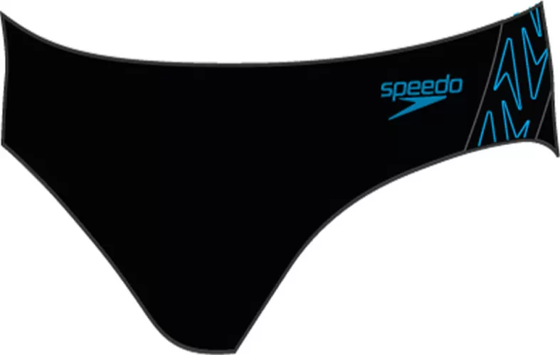 Speedo Hyper Boom Splice 7cm Brief Swimwear Male Adult - Black/Bolt