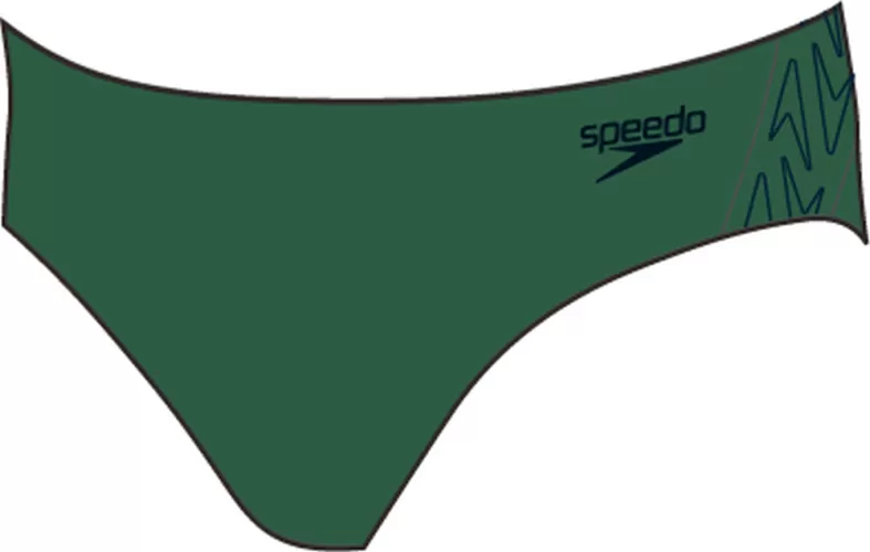 Speedo Hyper Boom Splice Brief Swimwear Male Adult - Jungle Green/True