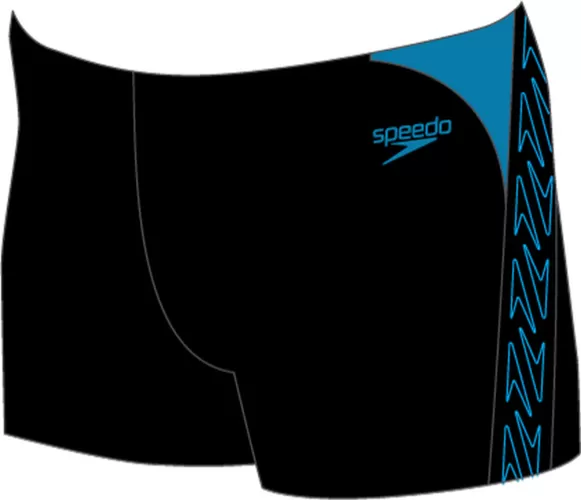 Speedo Hyper Boom Splice Aquashort Swimwear Male Adult - Black/Bolt