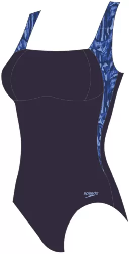 Speedo Shaping LunaLustre Printed 1 P Swimwear Female Adult - Pure Blue/True