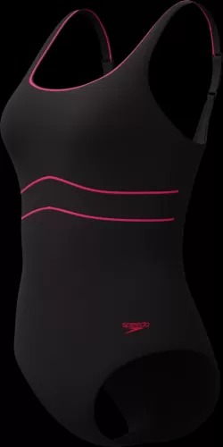 Speedo Solid Contour Eclipse 1pc Swimwear Female Adult - Anthracite/Ruby