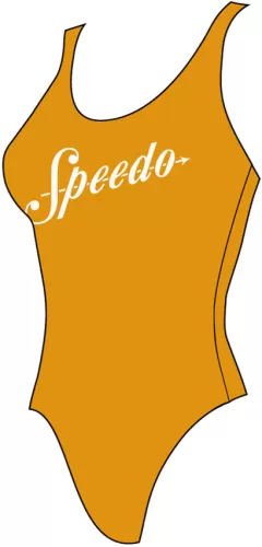 Speedo Logo Deep U-Back Swimwear Female Adult - Mango