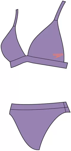 Speedo Banded Triangle 2pce Female Adult - Miami Lilac/Soft