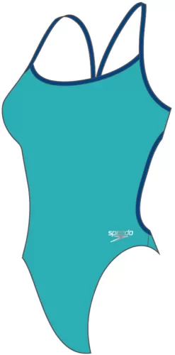 Speedo Solid Vback Swimwear Female Adult - Fluo arctic/True