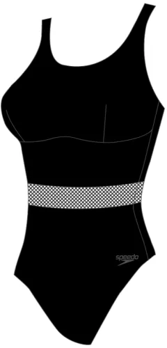 Speedo Shaping LuniaGlow 1 pi Swimwear Female Adult - Black