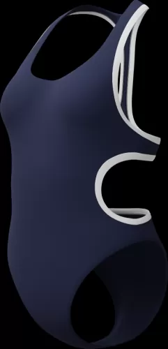 Speedo Solid Bound Cut Out 1 Pc Swimwear Female Adult - Peacoat