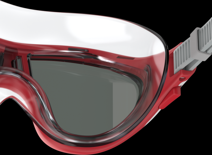 Preview: Speedo Biofuse 2.0 Mask Junior Goggles Junior - High Risk Red/Smoke