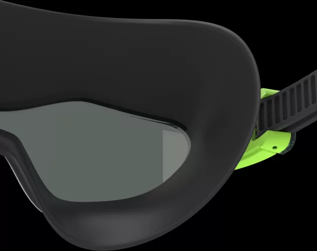 Speedo Hydrosity Swim Mask Goggles Adult - Speedo Black / Smoke