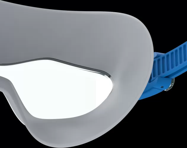 Speedo Hydrosity Swim Mask Goggles Adult - Light Cement / Clear