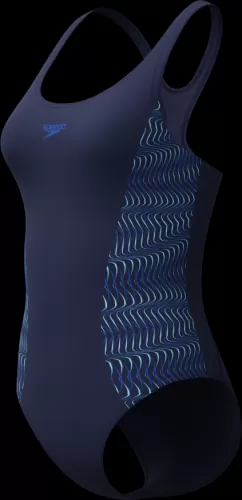 Speedo Placement Muscleback 1pc Swimwear Female Adult - Peacoat/Angelic Blue
