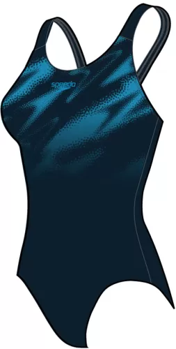 Speedo Hyperboom Placement Muscleback Swimwear Female Adult - True Navy / Bolt