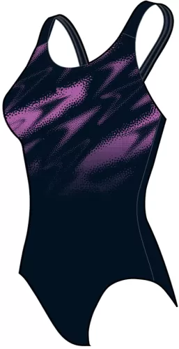Speedo Badeanzug HyperBoom Placement Muscleback Swimwear Female Adult - True Navy/Orchid