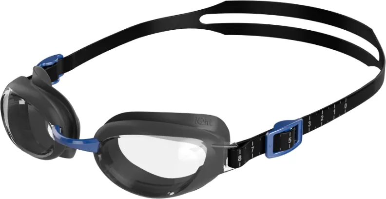 Speedo Aquapure Goggles Adults - Lead Oxide/Clear