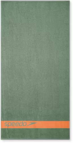 Speedo Border Towel Towels - Fern Green/Nectar