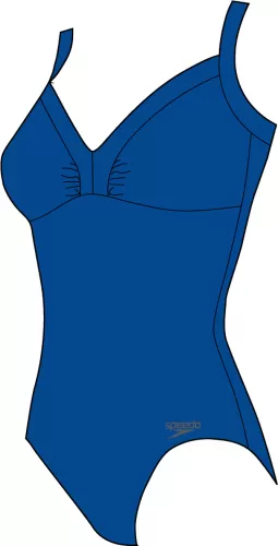 Speedo Watergem Shaping 1PC Swimwear Female Adult - Blue Flame