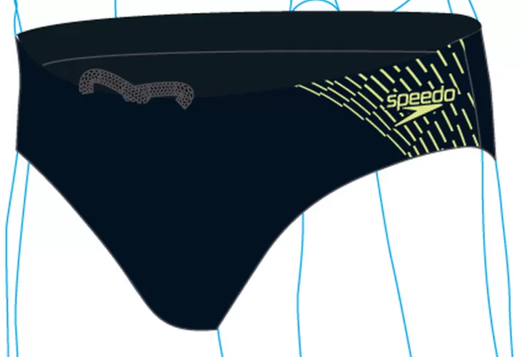 Speedo Badehose Medley Logo 7cm Brief Swimwear Male Adult - True Navy/Spritz