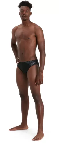 Speedo Medley Logo 7cm Brief Swimwear Male Adult - Black/Ardesia