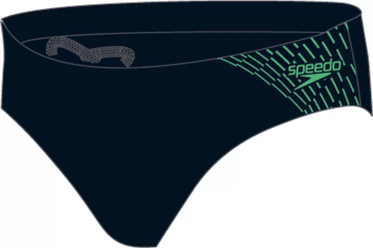 Speedo Badehose Medley Logo 7cm Brief Swimwear Male Adult - True Navy/Fake Gr