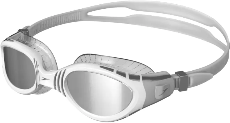 Speedo Futura Biofuse Flexiseal Mirro Goggles Adults - Cool Grey/White/S