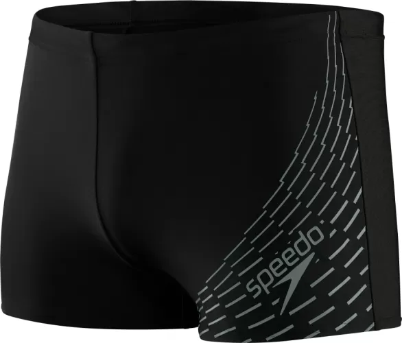 Speedo Medley Logo Aquashort Swimwear Male Adult - Black/Ardesia