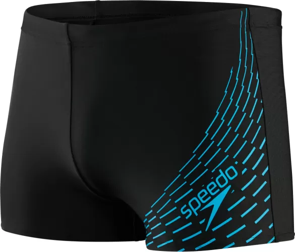 Speedo Medley Logo Aquashort Swimwear Male Adult - Black/Pool