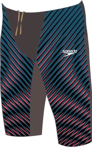 Speedo Fastskin LZR Pure Valor Jammer Swimwear Male Adult - USA Charcoal/Ligh