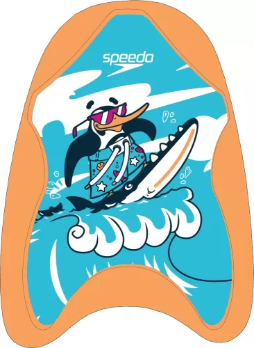 Speedo Learn to Swim Printed Float Learn to Swim - Blue/Fluro Orange