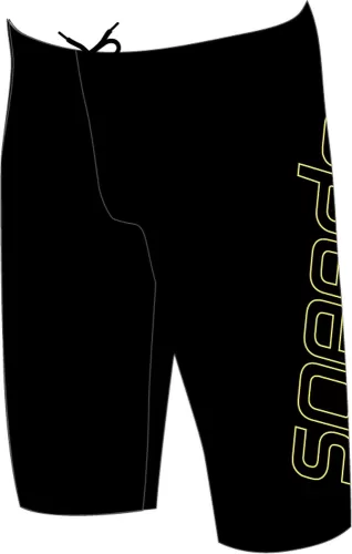 Speedo Boom Logo Placement Jammer Swimwear Male Junior - Black/Bright Zest