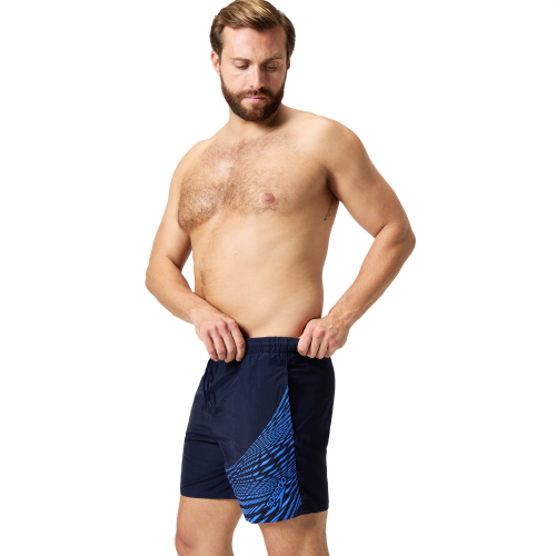 Preview: Speedo Medley Logo 16" Watershort Watershorts Male Adult - True Navy/Cobalt Pop