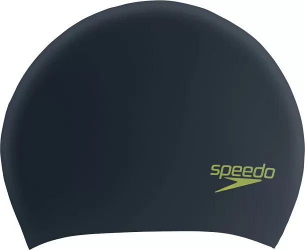 Speedo Junior Long Hair Cap Junior Unisex - Black/Acid Green