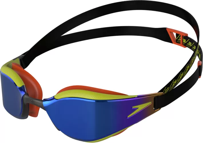 Speedo Fastskin Hyper Elite Mirror Ju Junior Unisex - Black/Salso/Atomi