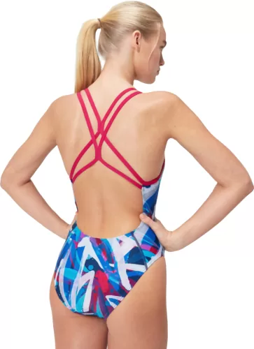 Speedo Allover Digital Starback Swimwear Female Adult - Magenta Haze