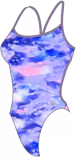 Speedo Allover Vback Swimwear Female Adult - Miami Lilac/Royal
