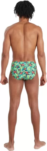 Speedo Melon Mayhem 5cm Allover Brief Swimwear Male Adult - Atomic Lime/Elect