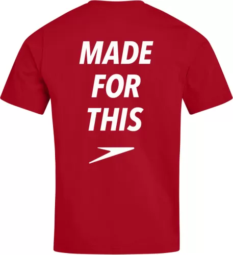 Speedo MADE FOR THIS TEE AM Teamwear Adult Male - FLAG RED