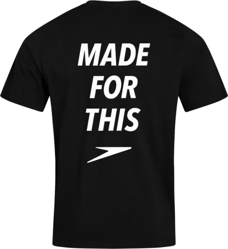 Speedo MADE FOR THIS TEE JM Teamwear Junior Unisex - BLACK