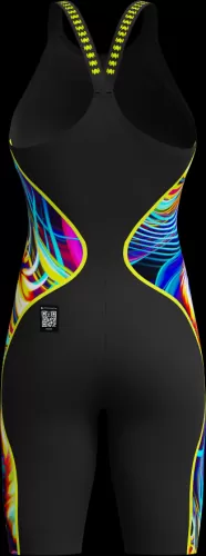 Speedo LZR Intent 2.0 CDBK Kneeskin Race Female Adult - Black/Molten Blur/Hyper Yellow - Mainlin