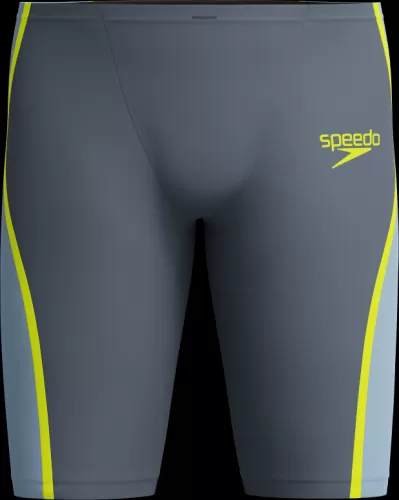 Speedo LZR Intent 2.0 Jammer AM Race Male Adult - Grey Lead/Acadia Blue/Hyper Yellow - Mai
