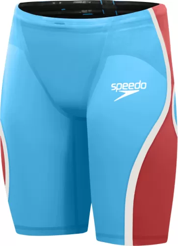 Speedo Fastskin LZR Pure Intent 2.0 J Race Male Adult - Picton Blue/Flame Red/Snow Reflective