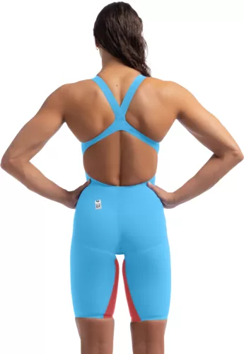 Speedo Fastskin LZR Pure Valor 2.0 Op Race Female Adult - Picton Blue/Flame Red
