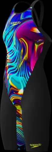 Speedo LZR Valor 2.0 CDBK Kneeskin Race Female Adult - Black/Molten Blur - Mainline