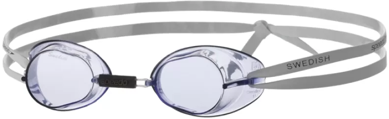 Speedo Swedish Goggles Adults - White/Blue