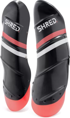 SHRED. CARBON SHIN GUARDS - L SKI RACE PROTECTION - carbon/rust