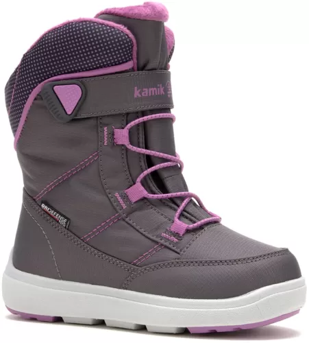 Kamik STANCE2 kids - charcoal/orchid